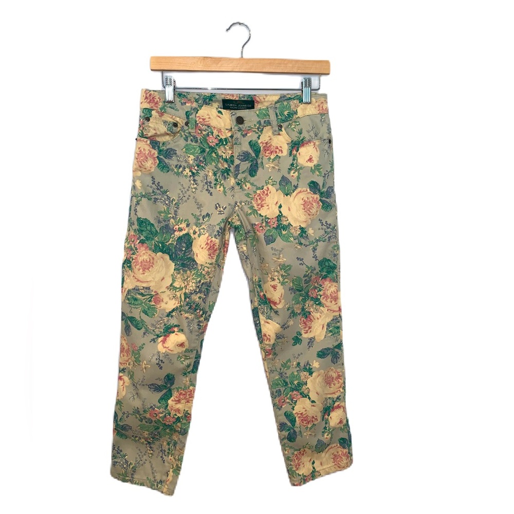 Ralph Lauren Floral Jeans Size 2